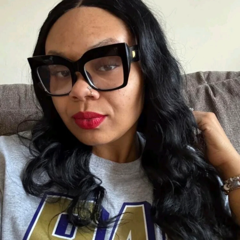 NEW Black Thick Oversize Fashion Glasses